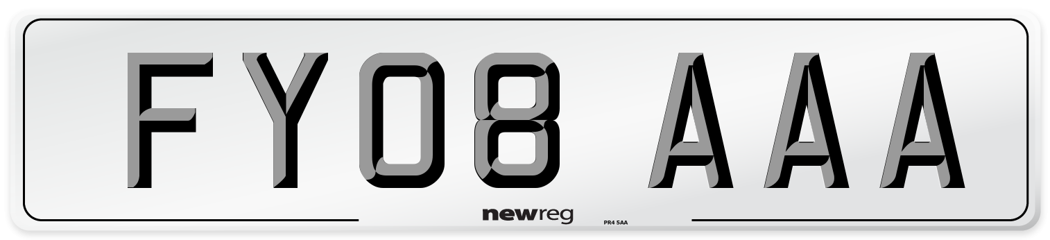 FY08 AAA Number Plate from New Reg